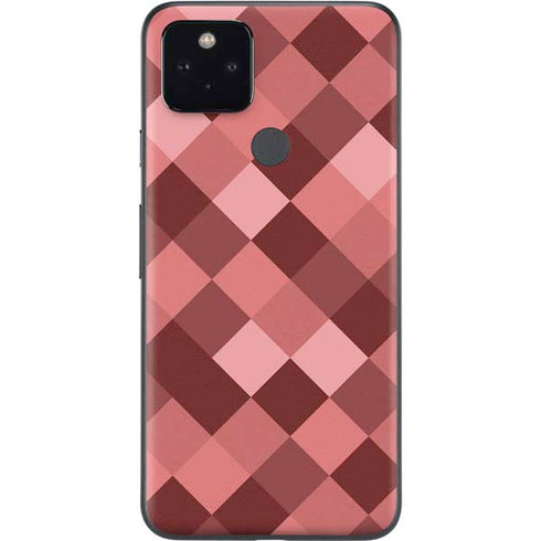 Autumn Red Geometric Google Pixel 4a 5G Skin
